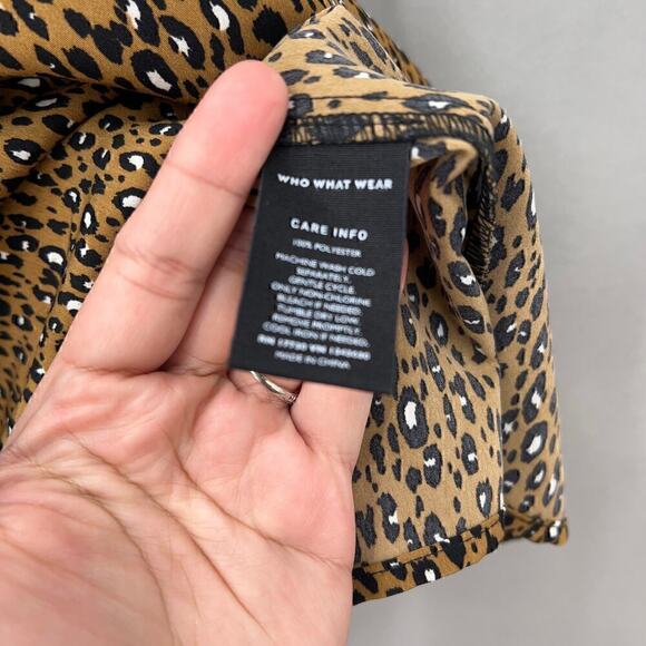 Who What Wear Leopard Dress Women Small Swiftie Reputation Baddie Retro Glam - Picture 11 of 12